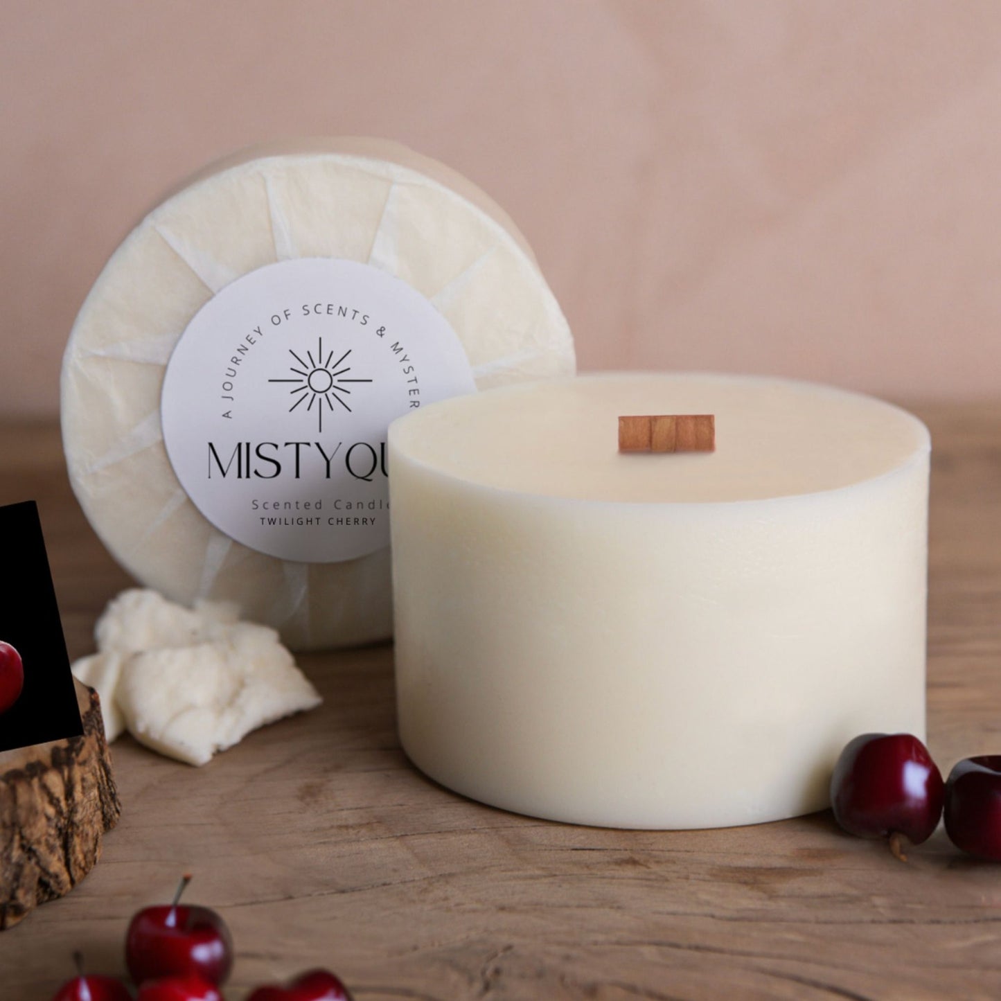 Scented Candle Refills | Eco-Friendly Twilight Cherry | MISTYQUE